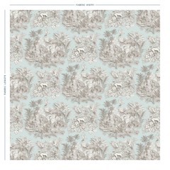 fabric zanzibar duck egg printed cotton full width